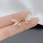 Crystal Fairy Stud Earrings For Women