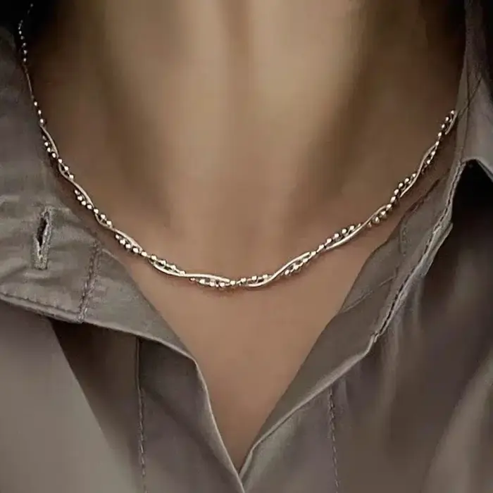 Double Layer Chain Necklace For Women - Image 2