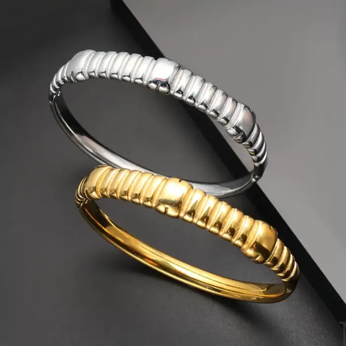 Waterproof Stainless Steel Bangles - Image 1
