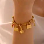 Stainless Steel Charm Bracelet For Women - Image 6