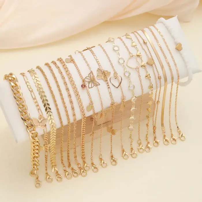 20 Pcs Chain Anklet For Women - Image 1
