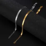 Simple Stainless Steel Anklet For Women - Image 4