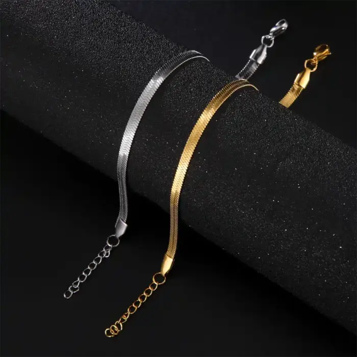 Simple Stainless Steel Anklet For Women - Image 4