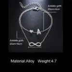 Letter Anklet For Women - Image 2