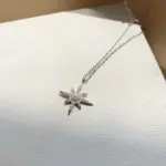 Double Layer Shining Star And Moon Pendant Necklace - Image 5