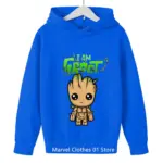 Groot Print Hoodies For Boys - Image 5