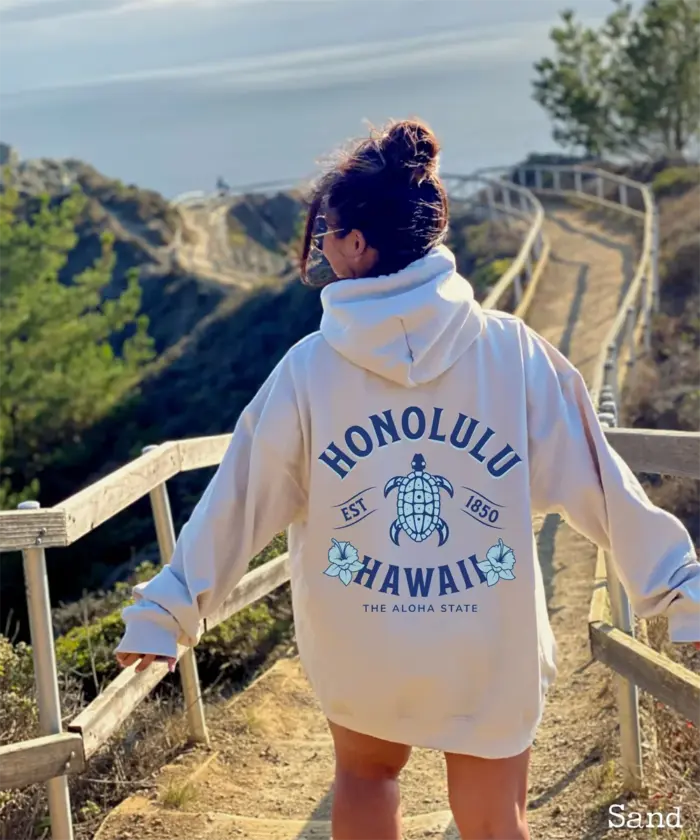 Casual Honolulu Hoodies For Women - Image 3