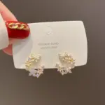 Elegant Flower Stud Earrings