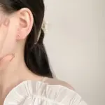 Hypoallergenic Heart Stud Earrings For Women - Image 4