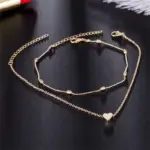 Simple Love Anklet For Women - Image 3