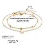 Simple Love Anklet For Women - Image 6