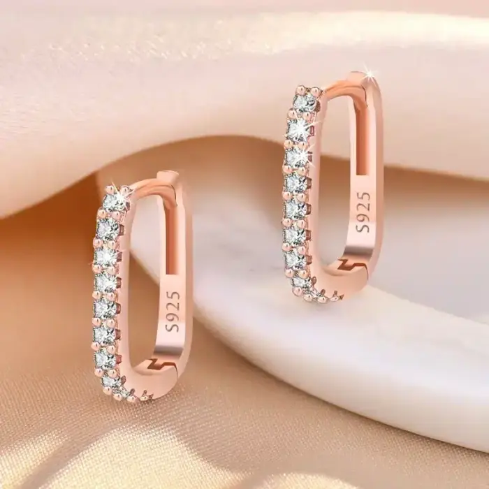 925 Sterling Silver Circle Hoop Earrings For Women - Image 6