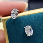 Simple Shiny Oval-shaped Earrings For Women - Image 2