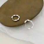 925 Sterling Silver Hoop Earrings - Image 3