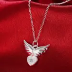 925 Sterling Silver Heart Pendant Necklace For Women - Image 6