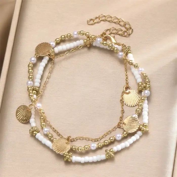 Heart Chain Anklet Set for Women - Image 6