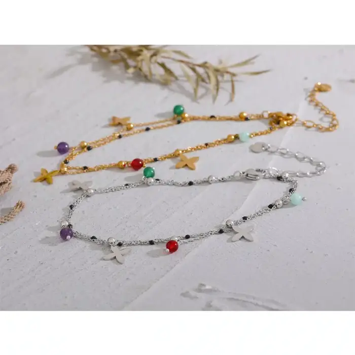 Natural Stones Anklet For Women - Image 4