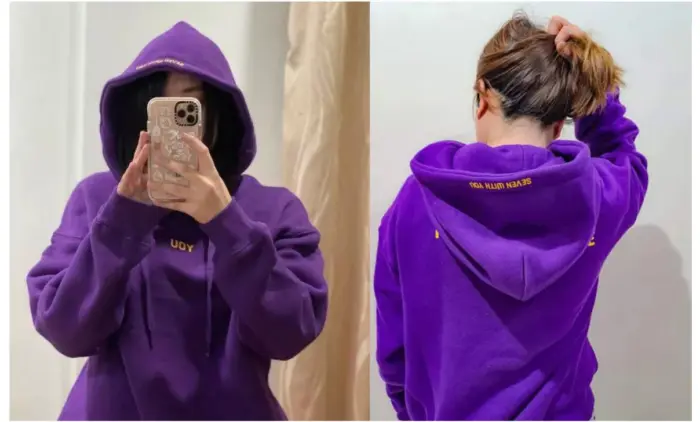 Purple Bts Hoodies For Women - Image 2
