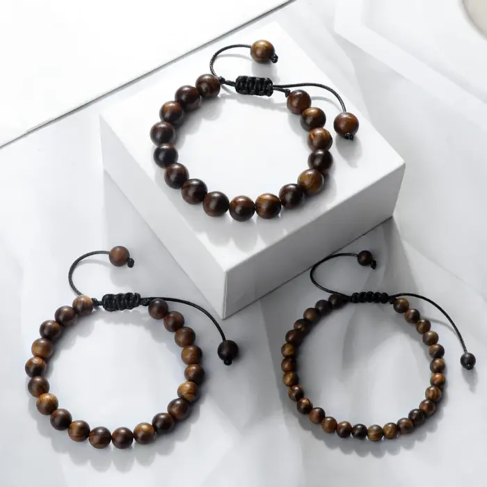 Wooden Buddha Beads Bracelet For Men - Image 4