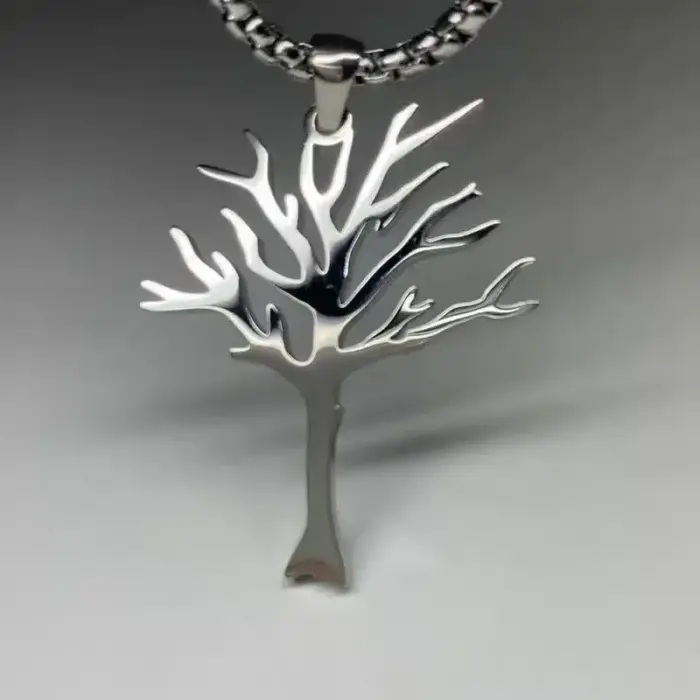 Stainless Steel Tree Of Life Pendant For Men - Image 4