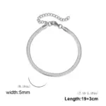 Simple Stainless Steel Anklet For Women - Image 6