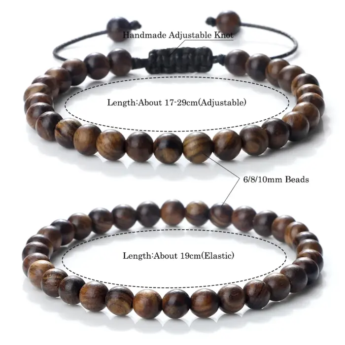 Wooden Buddha Beads Bracelet For Men - Image 3