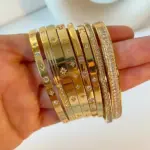 New Waterproof Cubic Zirconia Bangles For Women