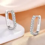 925 Sterling Silver Circle Hoop Earrings For Women - Image 4