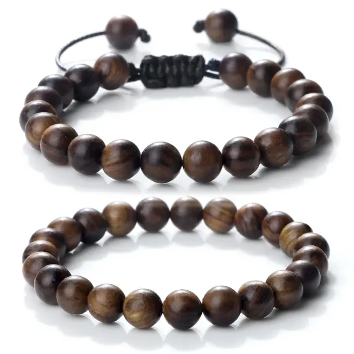 Wooden Buddha Beads Bracelet For Men - Image 1