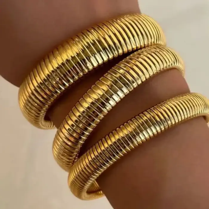 Stainless Steel Cuff Bracelet For Women - Image 3