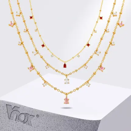 Sparking Charms Stones Necklace For Women