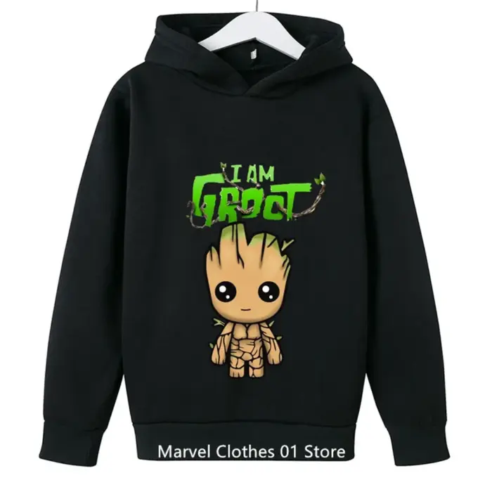 Groot Print Hoodies For Boys - Image 1