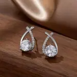 Cross Stud Earrings For Women - Image 4