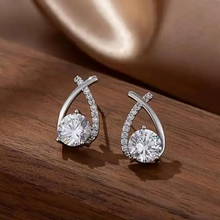 Cross Stud Earrings For Women - Image 4