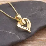 Shiny Heart Pendant Necklace For Women - Image 5