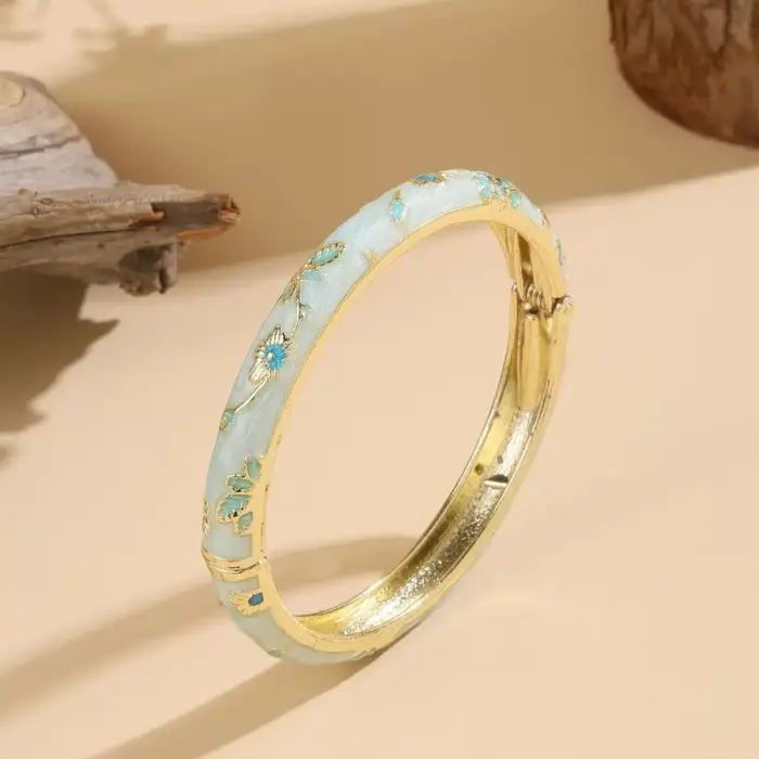 Flower Bangle Bracelet For Women - Image 6