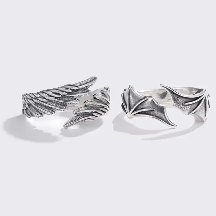 Angel Demon Wings Ring For Men - Image 1