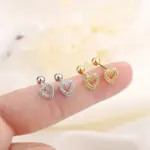 Hypoallergenic Heart Stud Earrings For Women - Image 5