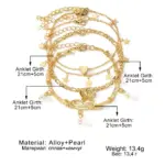 Adjustable Anklet Set For Women - Image 5
