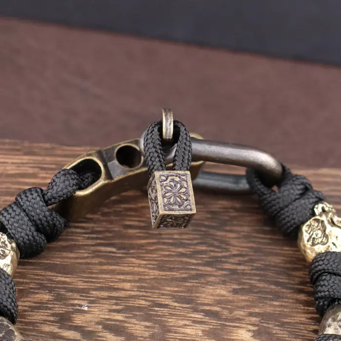 Skull Beaded Bracelet For Men - Image 5