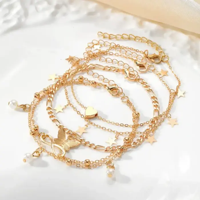 Adjustable Anklet Set For Women - Image 2