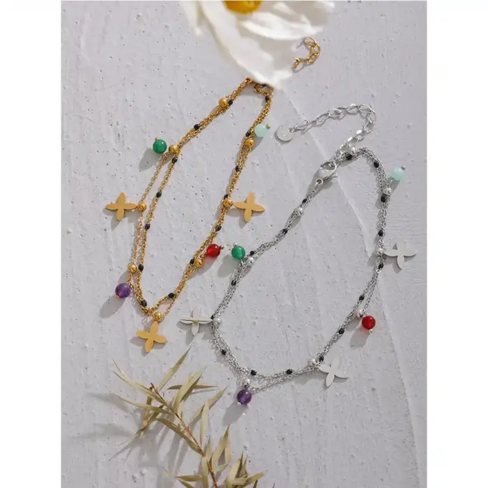 Natural Stones Anklet For Women - Image 6