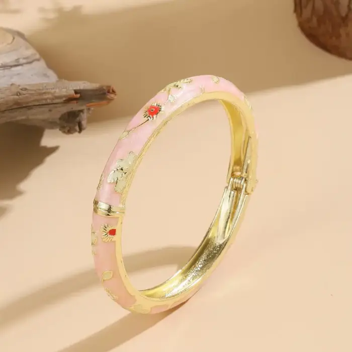 Flower Bangle Bracelet For Women - Image 5