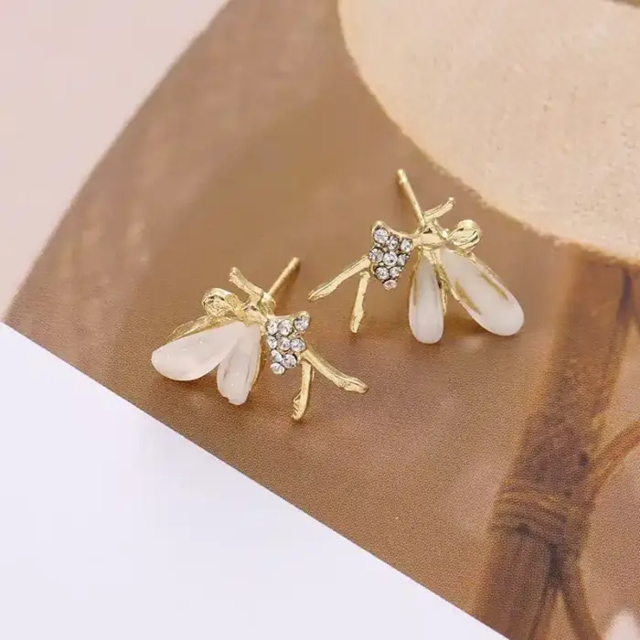 Crystal Fairy Stud Earrings For Women - Image 3