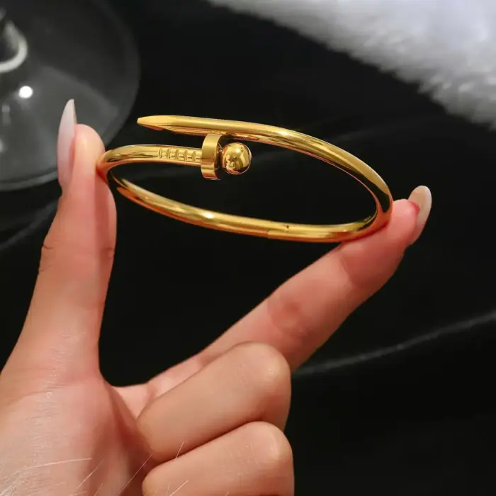 Stainless Steel Lucky Bangles For Women - Image 6