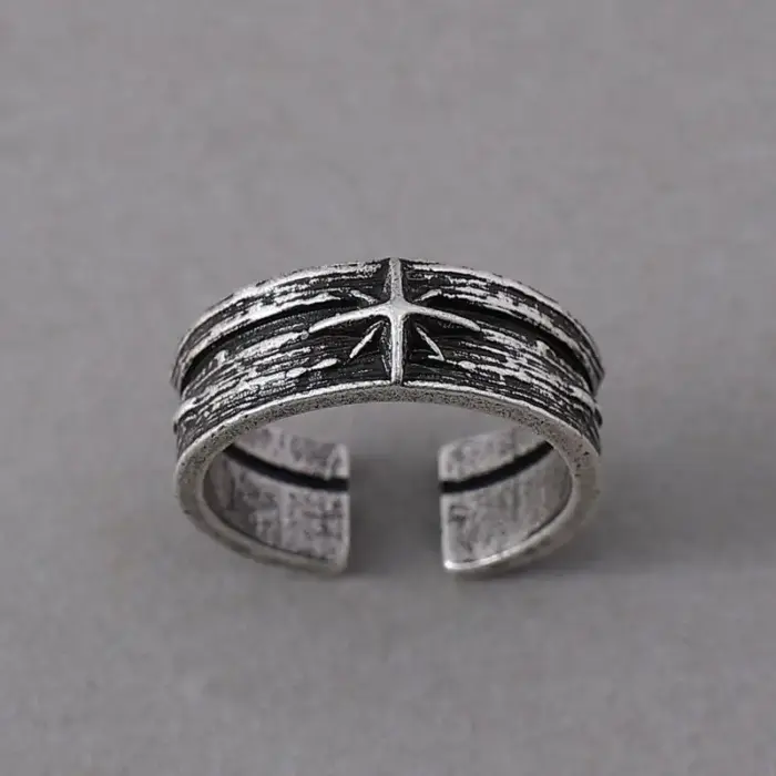 Retro Starry Night Ring For Men - Image 1