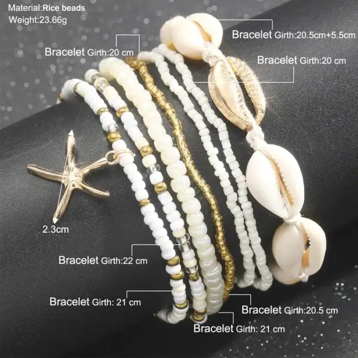 7pcs Starfish Anklet For Women - Image 6