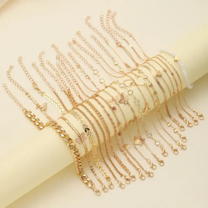 20 Pcs Chain Anklet For Women - Image 4