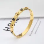 Stainless Steel Flower Bangles For Women - Image 5