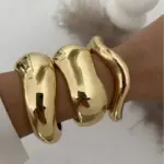 Chunky Metal Bangles For Women - Image 2